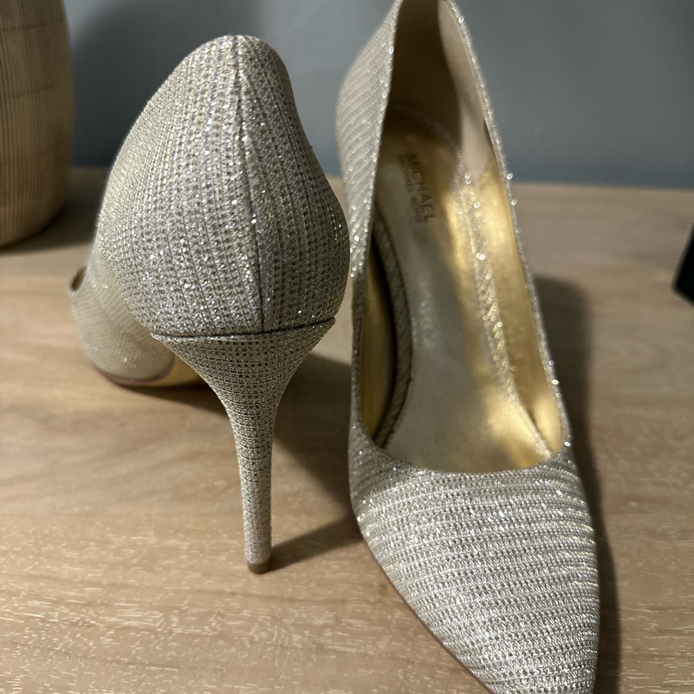 Michael Kors Shimmering Gold Heels
